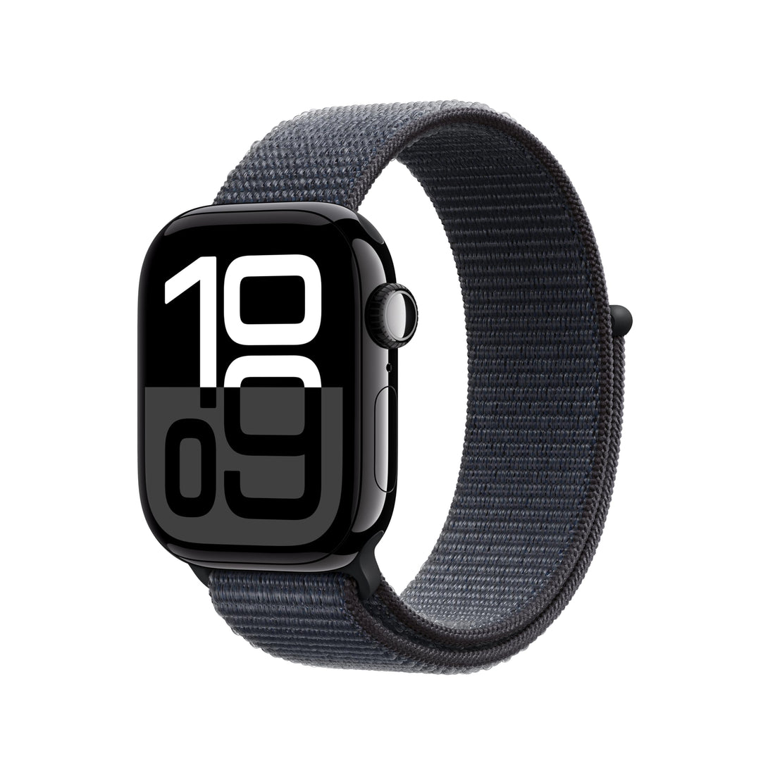 Apple Watch Series 10 [GPS 42mm case] Smartwatch with Silver Aluminum Case with Blue Cloud Sport Loop. Fitness Tracker, ECG App, Always-On Retina Display, Carbon Neutral