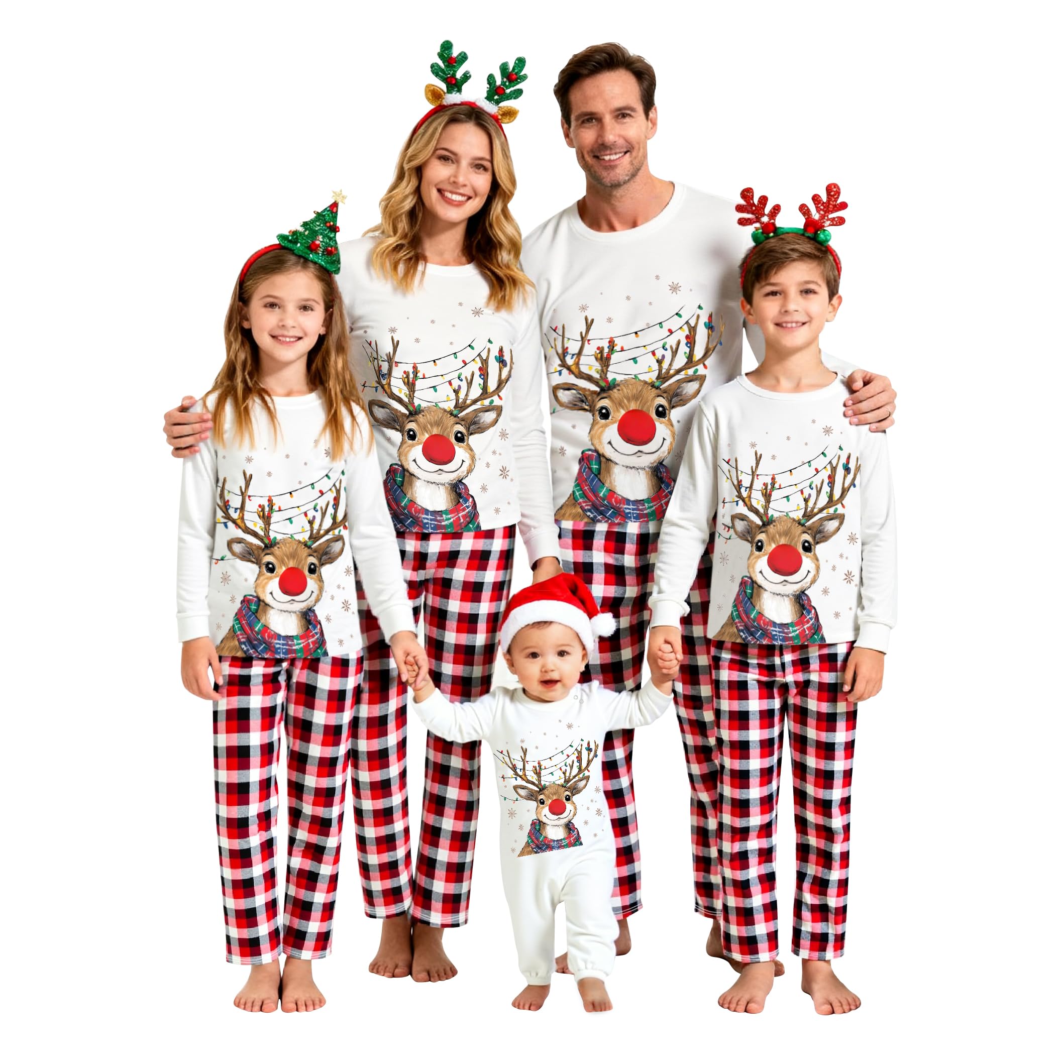 Family Christmas Pajamas Matching Sets Xmas Pjs