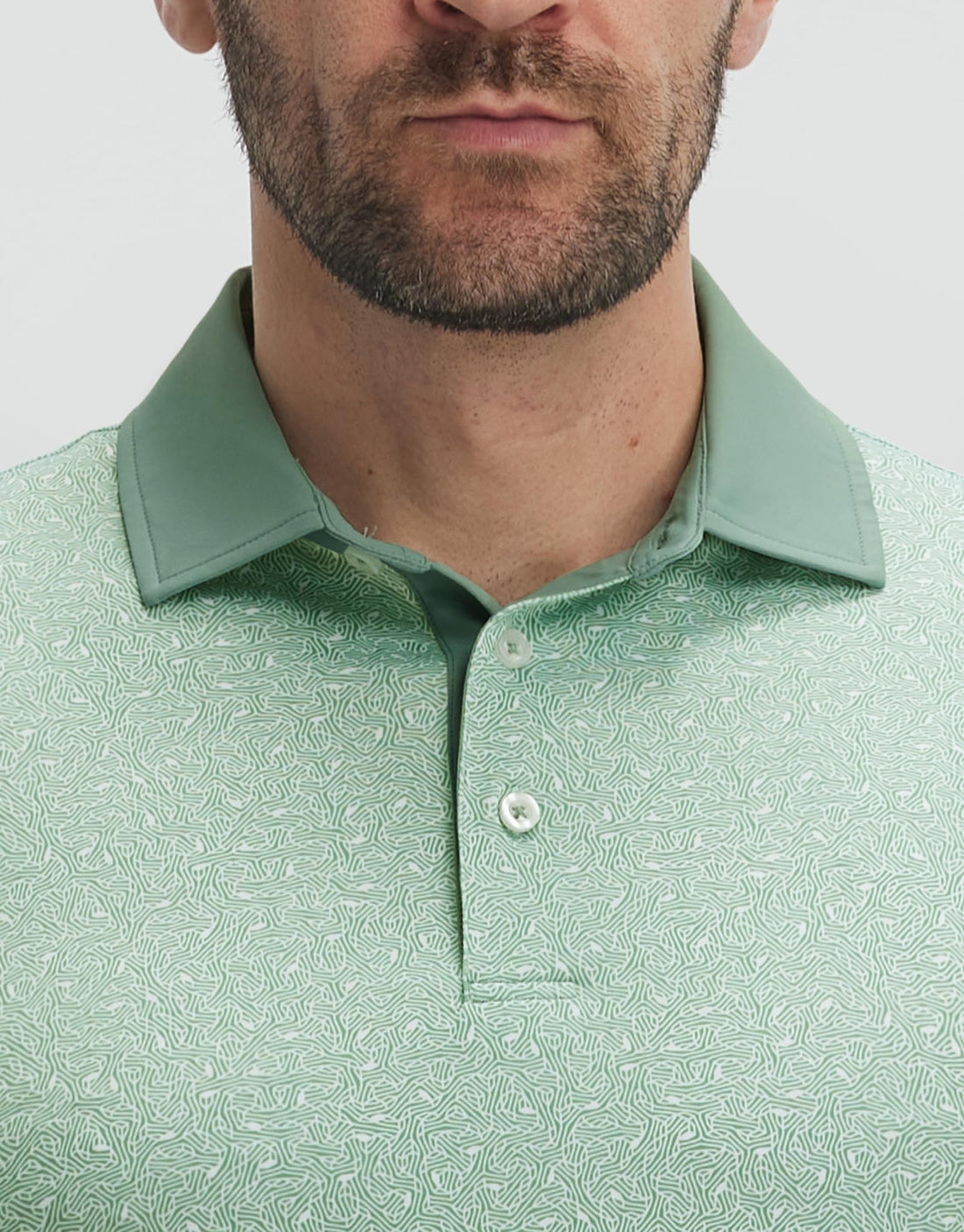 M MAELREG Golf Shirts for Men Short Sleeve Print Patterns Moisture Wicking Performance Lightweight Collared Mens Polo Shirts