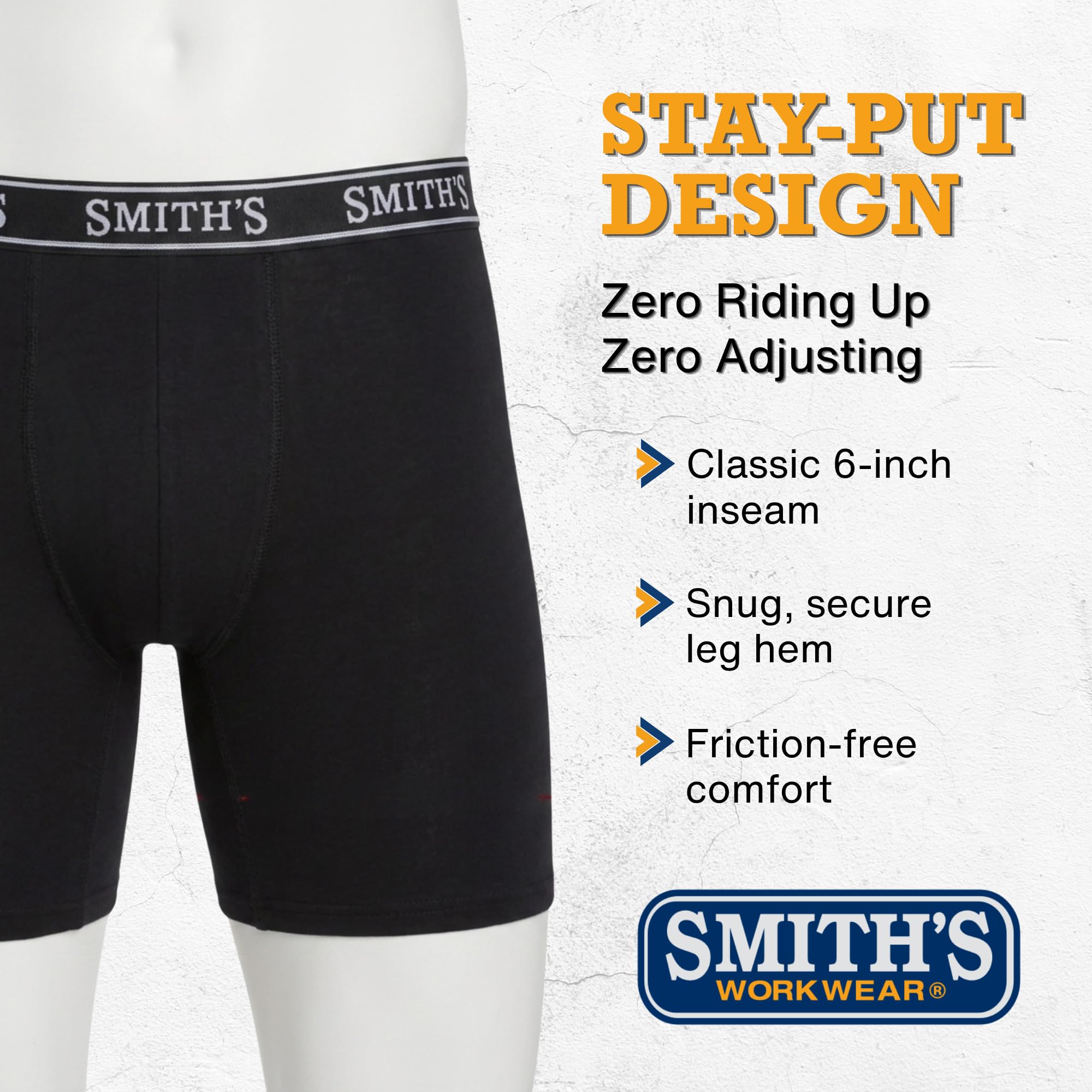 Smiths Mens Underwear 7 Pack Mens Boxer Briefs for Men Soft Cotton Stretch