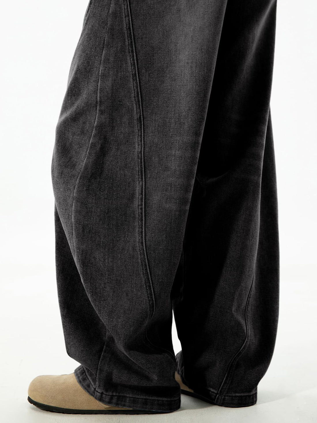 Baggy Hip Hop Jeans for Men Wide Leg Skater Denim Pants Casual Loose Fit Long Trousers