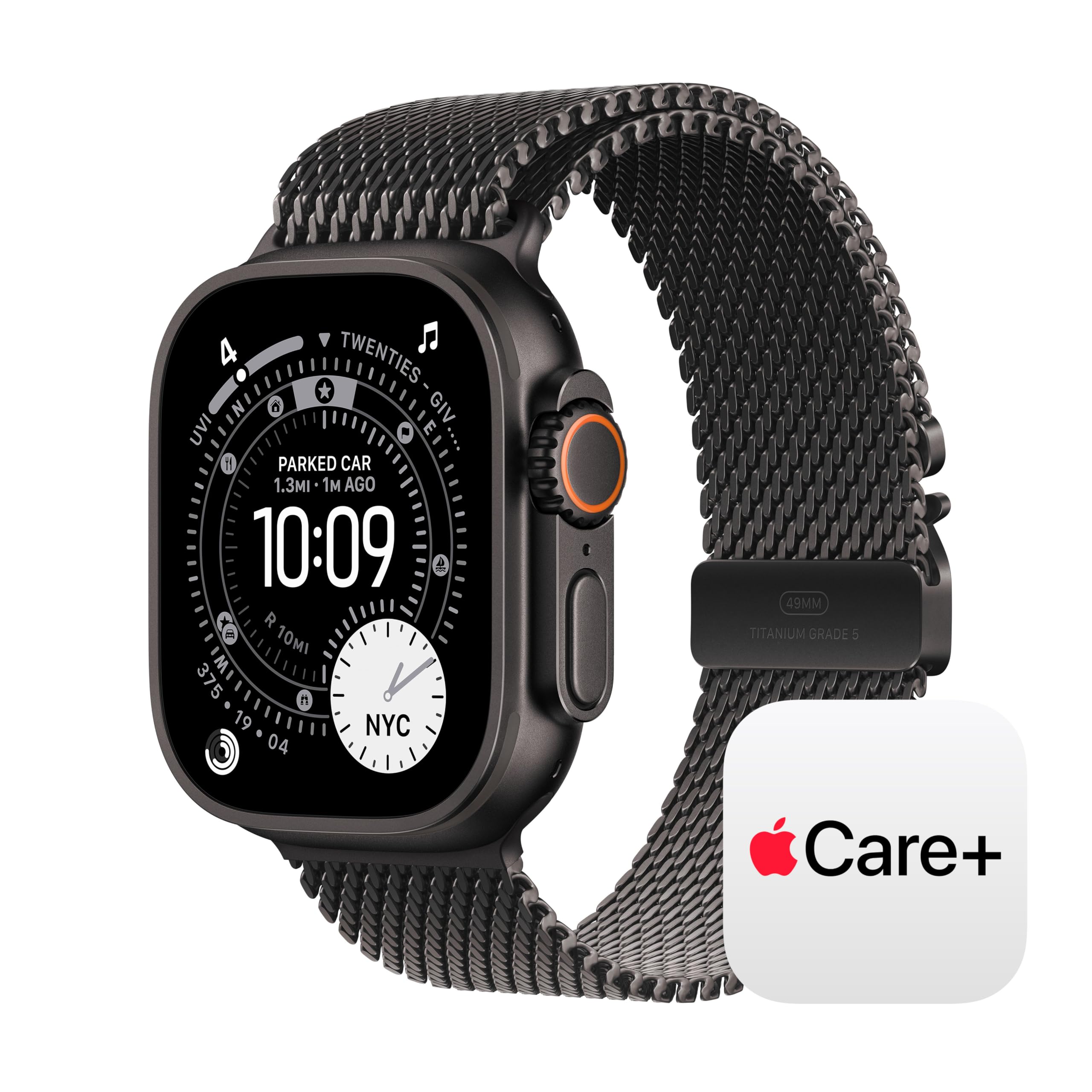 Apple Watch Ultra 3 [GPS + Cellular 49mm] Running & Multisport Smartwatch w/Rugged Titanium Case w/Black Ocean Band. Satellite Communications, Advanced Health & Fitness Tracking