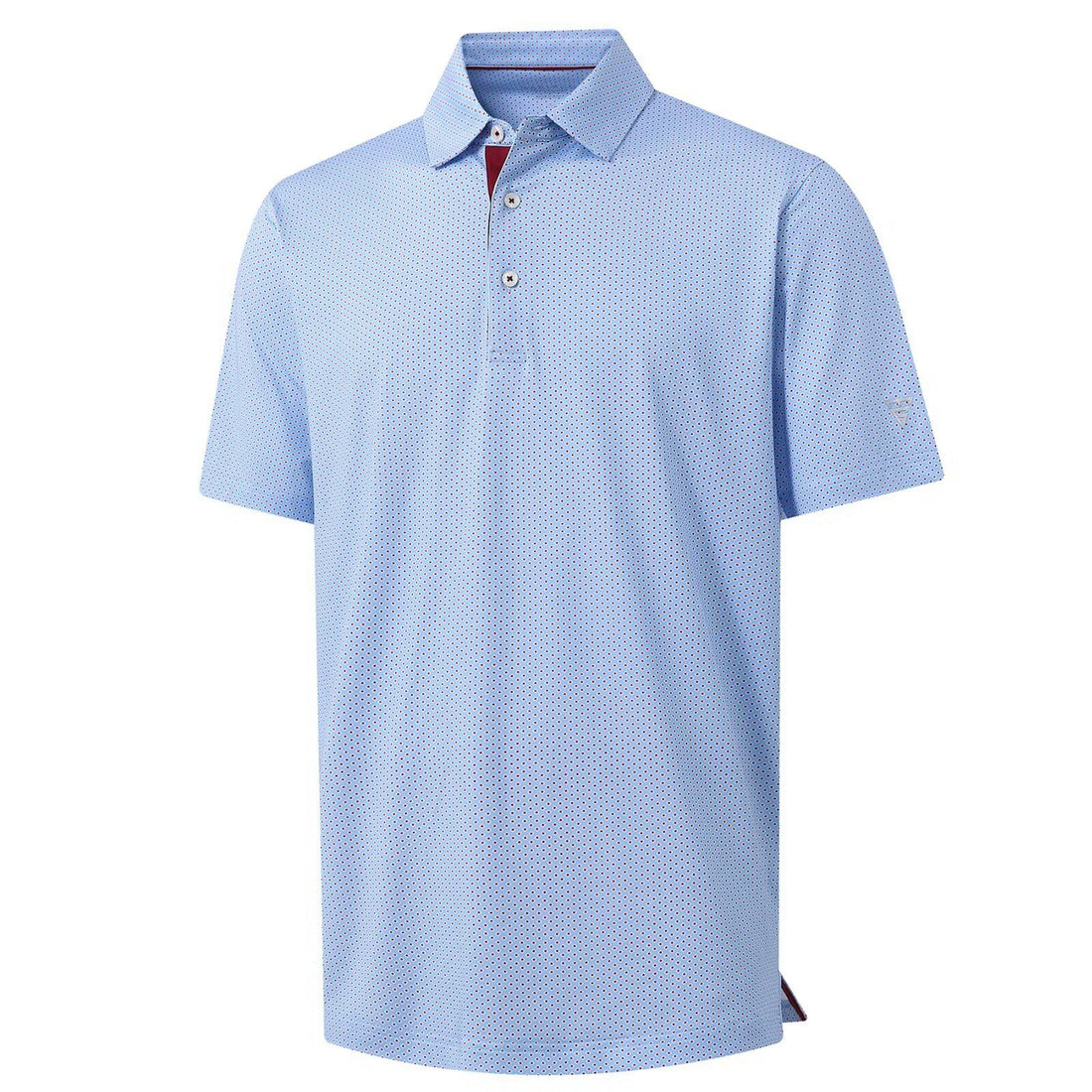 M MAELREG Mens Golf Shirt Short Sleeve Dry Fit Print Moisture Wicking Performance Patterns Collared Polo Shirt