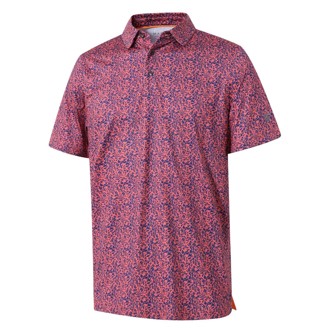 Golf Shirts for Men Dry Fit Short Sleeve Print Performance Moisture Wicking Polo Shirt
