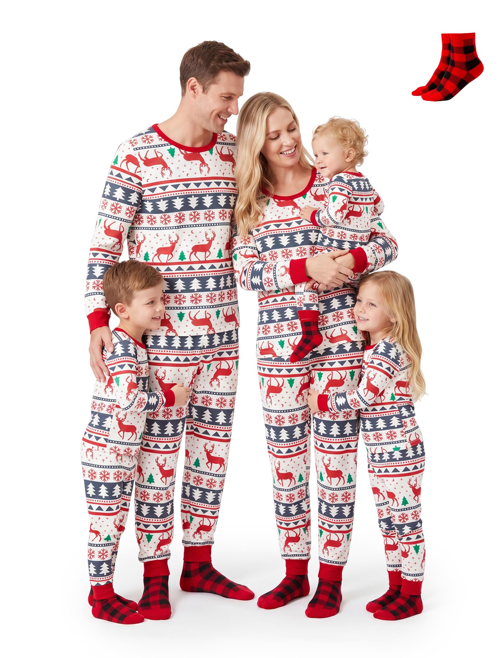 PATPAT Family Christmas Pajamas Matching Sets : Holiday Sleepwear Xmas PJS
