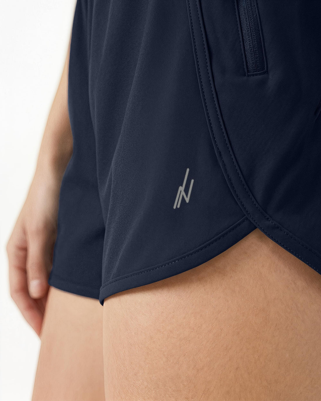 Quick Dry Women's Athletic Running Shorts Hight Waisted Zip Pocket for Gym