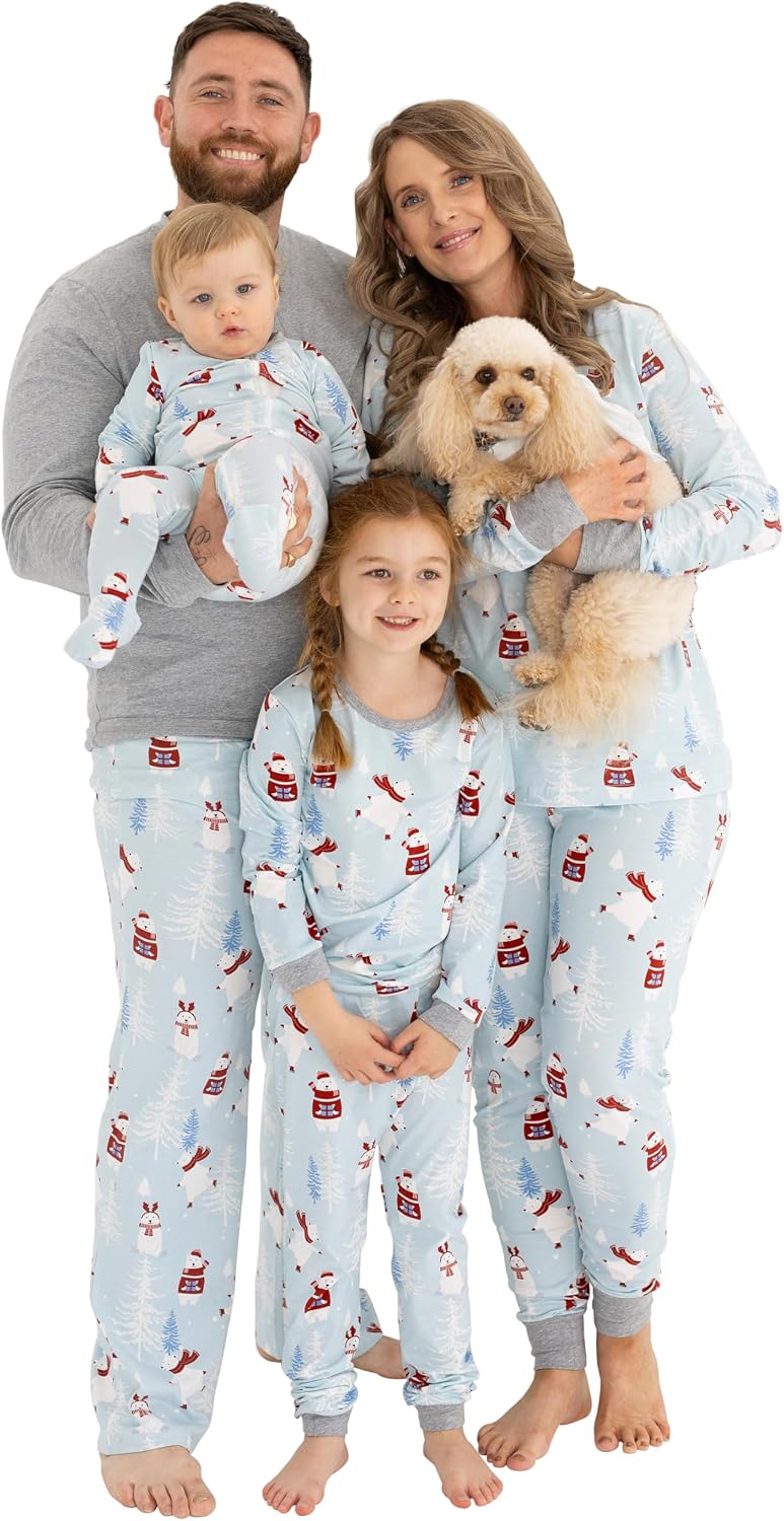 Owlivia Christmas Halloween Pajamas For Family, Organic Cotton Holiday Pjs Matching Sets