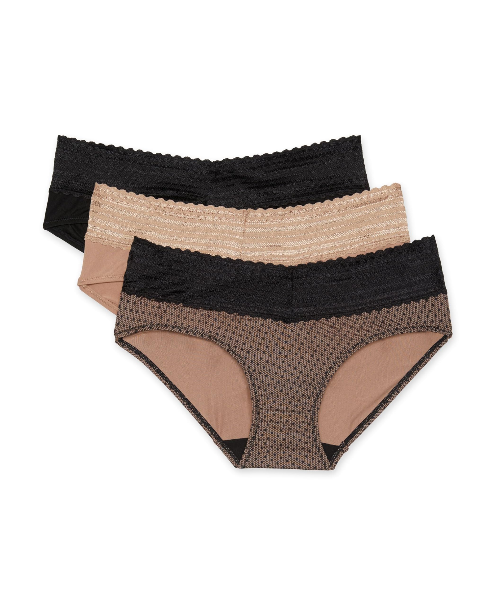 Warner's womens Blissful Benefits No Muffin 3 Pack Hipster Panties