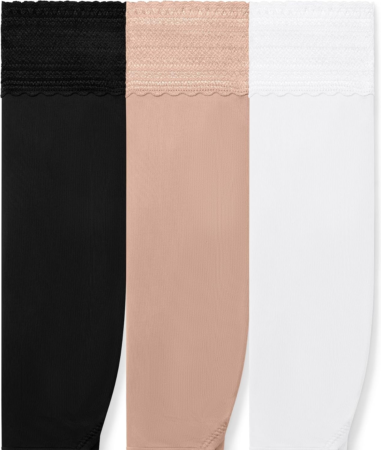 Warner's Women's No Pinching, No Problems® Cotton Blend Dig-free Comfort Waistband With Lace Hi-cut 3-pack Wrw263hc04