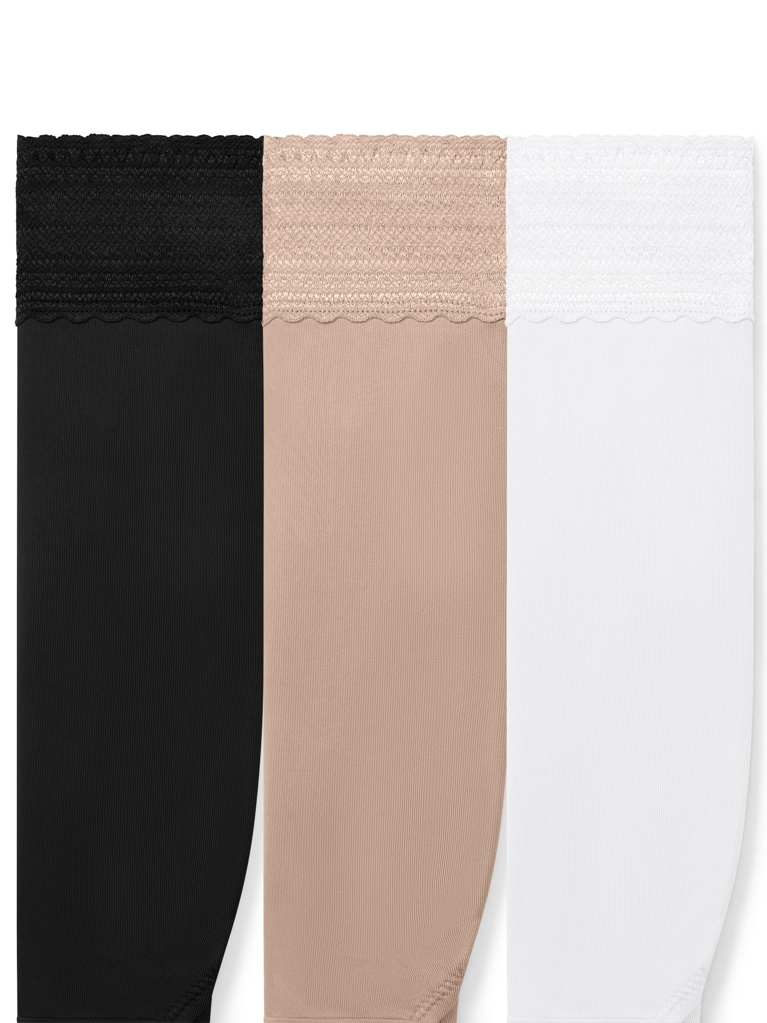 Warner's Women's No Pinching, No Problems® Cotton Blend Dig-free Comfort Waistband With Lace Hi-cut 3-pack Wrw263hc04