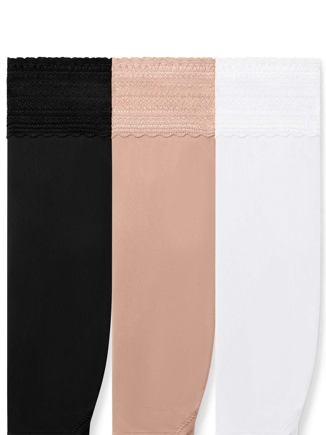 Warner's Women's No Pinching, No Problems® Cotton Blend Dig-free Comfort Waistband With Lace Hi-cut 3-pack Wrw263hc04