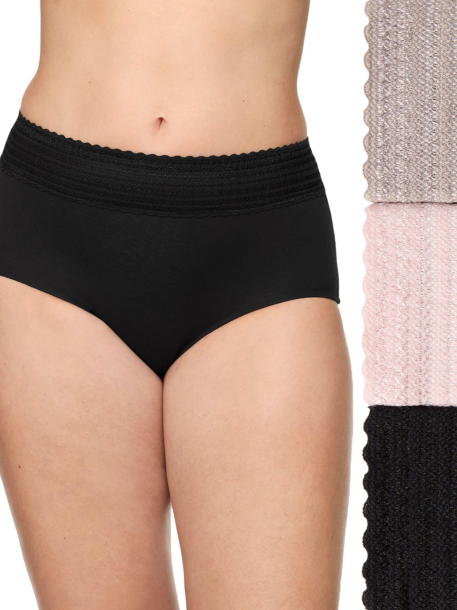 Warner's Women's No Pinching No Problem 3-pack Dig-free High-waist Brief Rs2093p