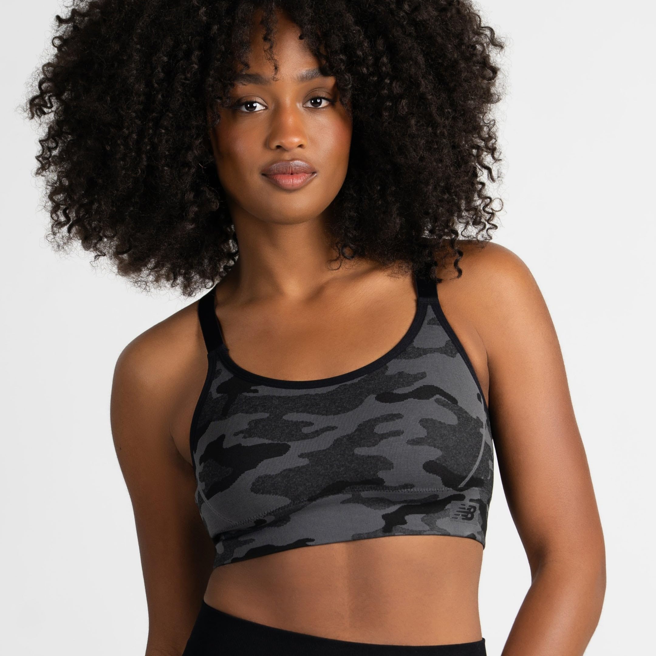 New Balance 3 Pack Seamless Sports Bras for Women, Cami Keyhole Breathability, Gym Sports Bra, Yoga Workout Set