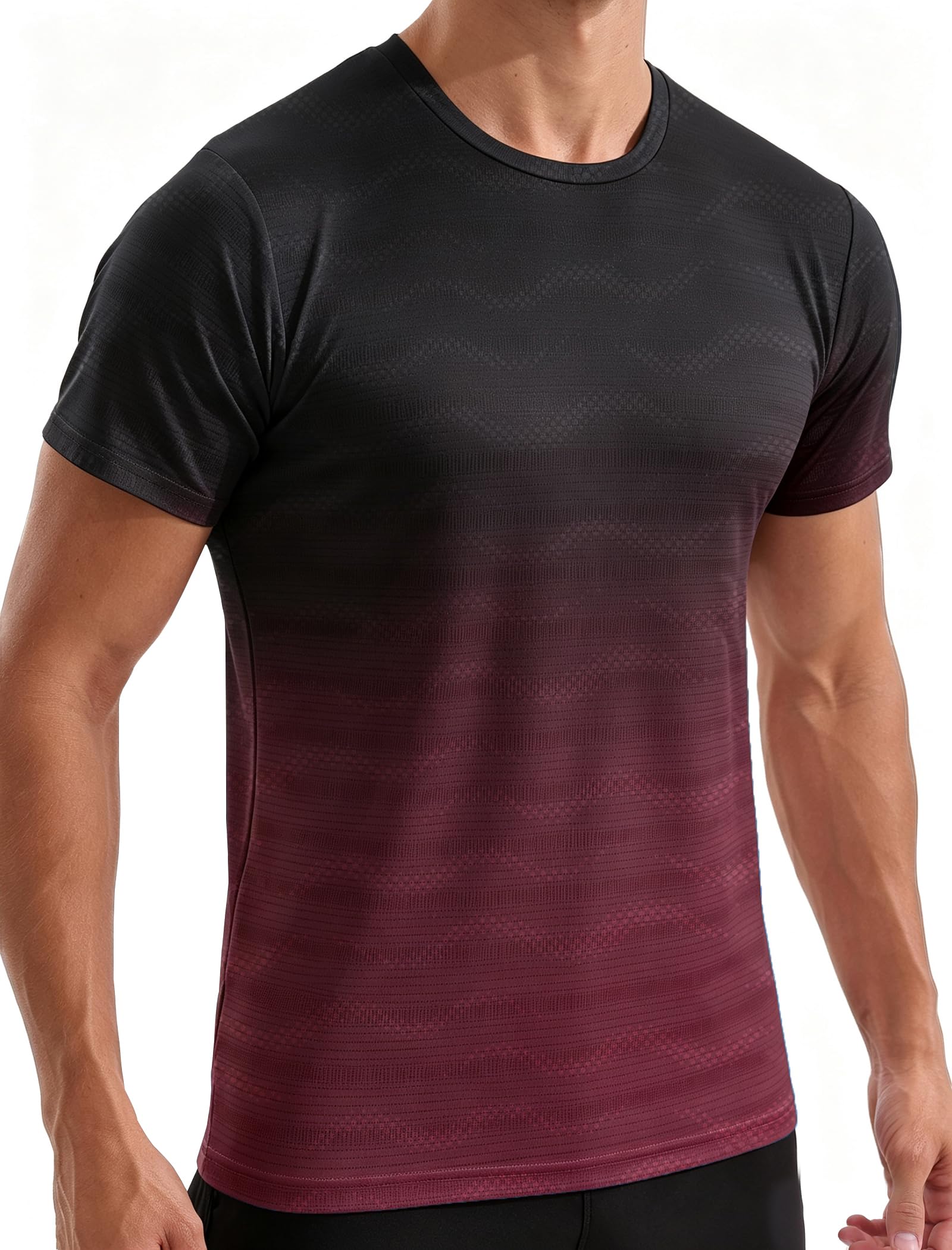 APTRO Mens Dry Fit Workout Shirts Quick Dry Performance Gym T Shirts for Men Athletic Running Training Top