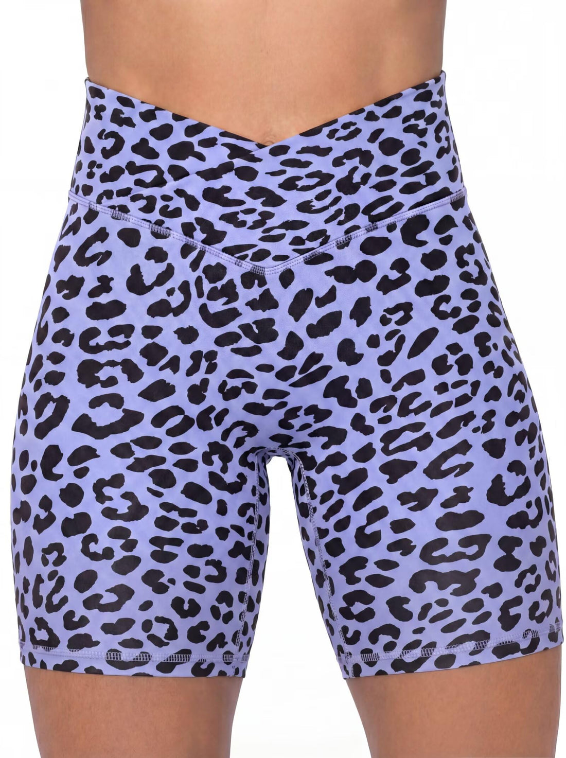 Sunzel Crossover Biker Shorts for Women, No Front Seam V High Waist Yoga Workout Gym Shorts with Tummy Control | 4 Or 6-Inch Inseam, High Waisted, Tummy Control, Crossover Waist, Buttery Soft, No Front Seam, Squat Proof, Compression