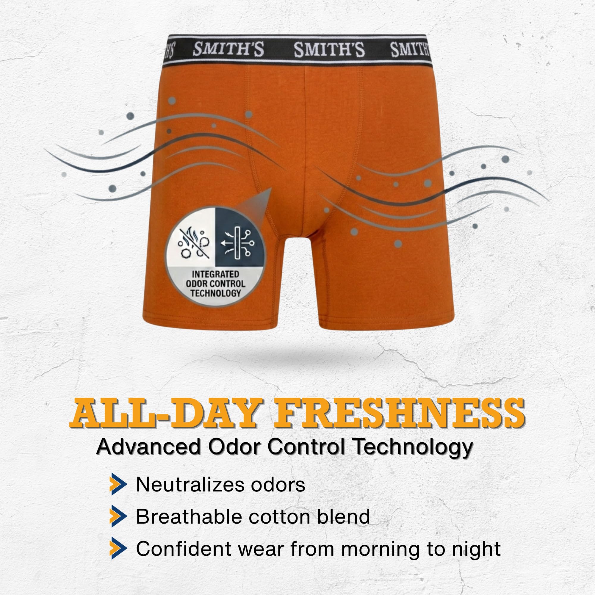 Smiths Mens Underwear 7 Pack Mens Boxer Briefs for Men Soft Cotton Stretch