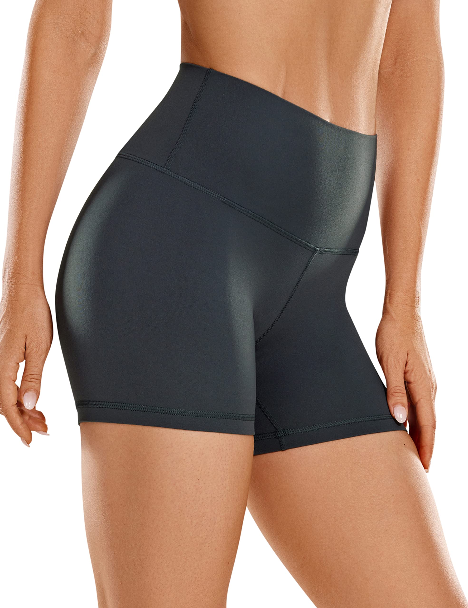 CRZ YOGA Butterluxe Biker Shorts 4" | Extremely Soft, Gentle Compression, Yoga, High Waisted, for Women