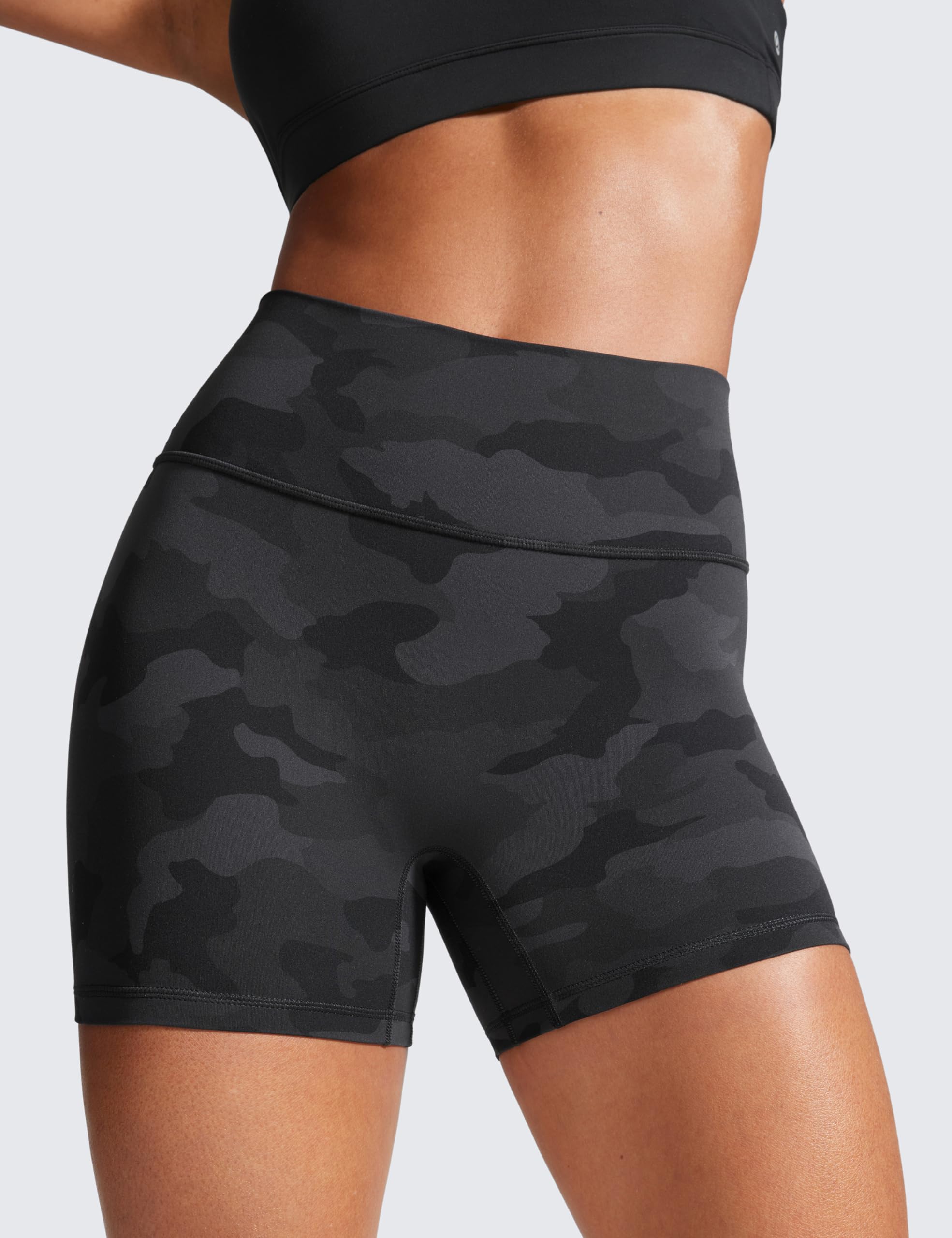 CRZ YOGA Secretsculpt Biker Shorts 4" | Booty Scrunch Butt, Butterlift, Buttery Soft, Moderate Compression, Workout, Pilates, No Front Seam, High Waist, for Women