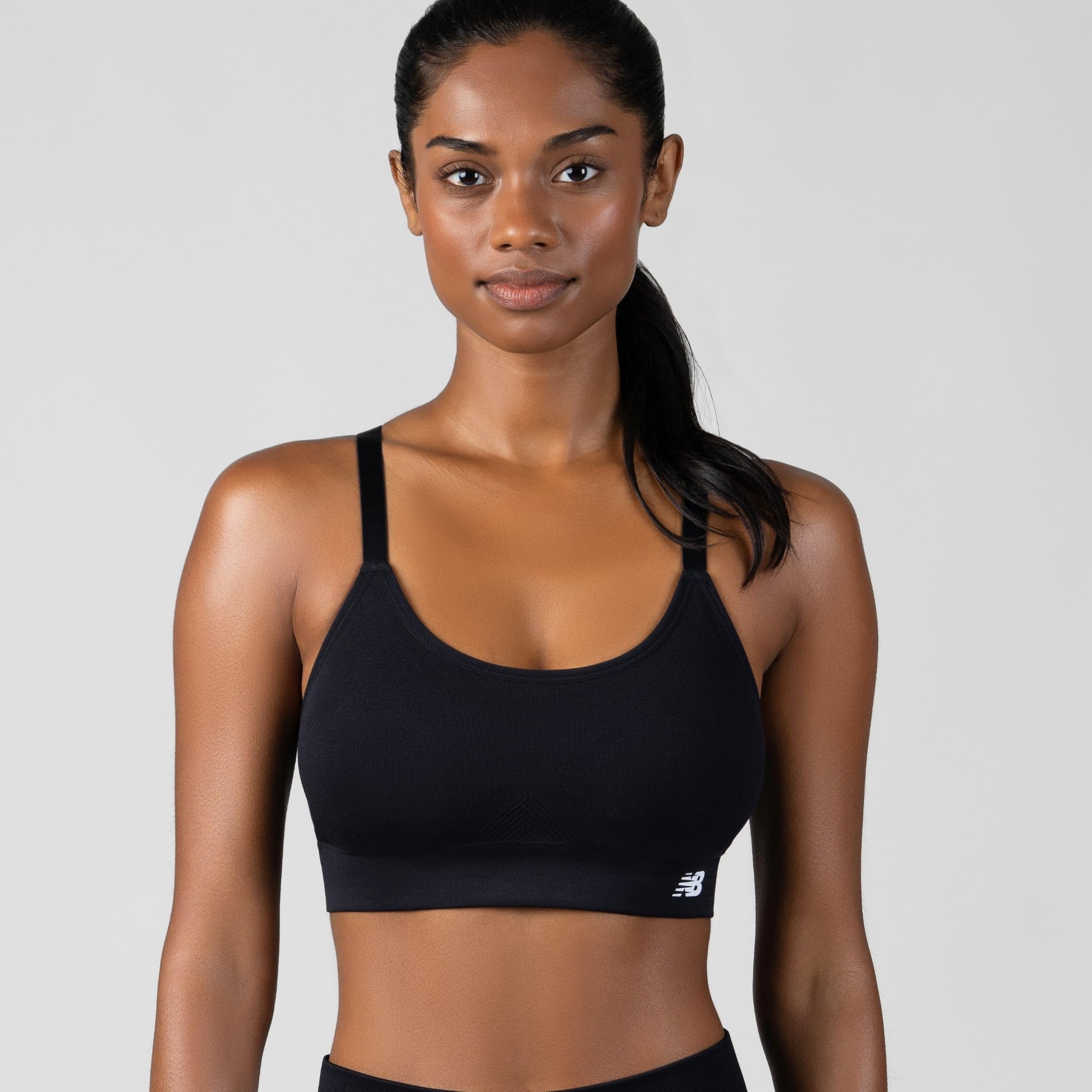 New Balance Women’s Seamless Strappy Sports Bra 3 Pack – Wirefree Athletic Bralette for Yoga, Training, and Comfort Wear