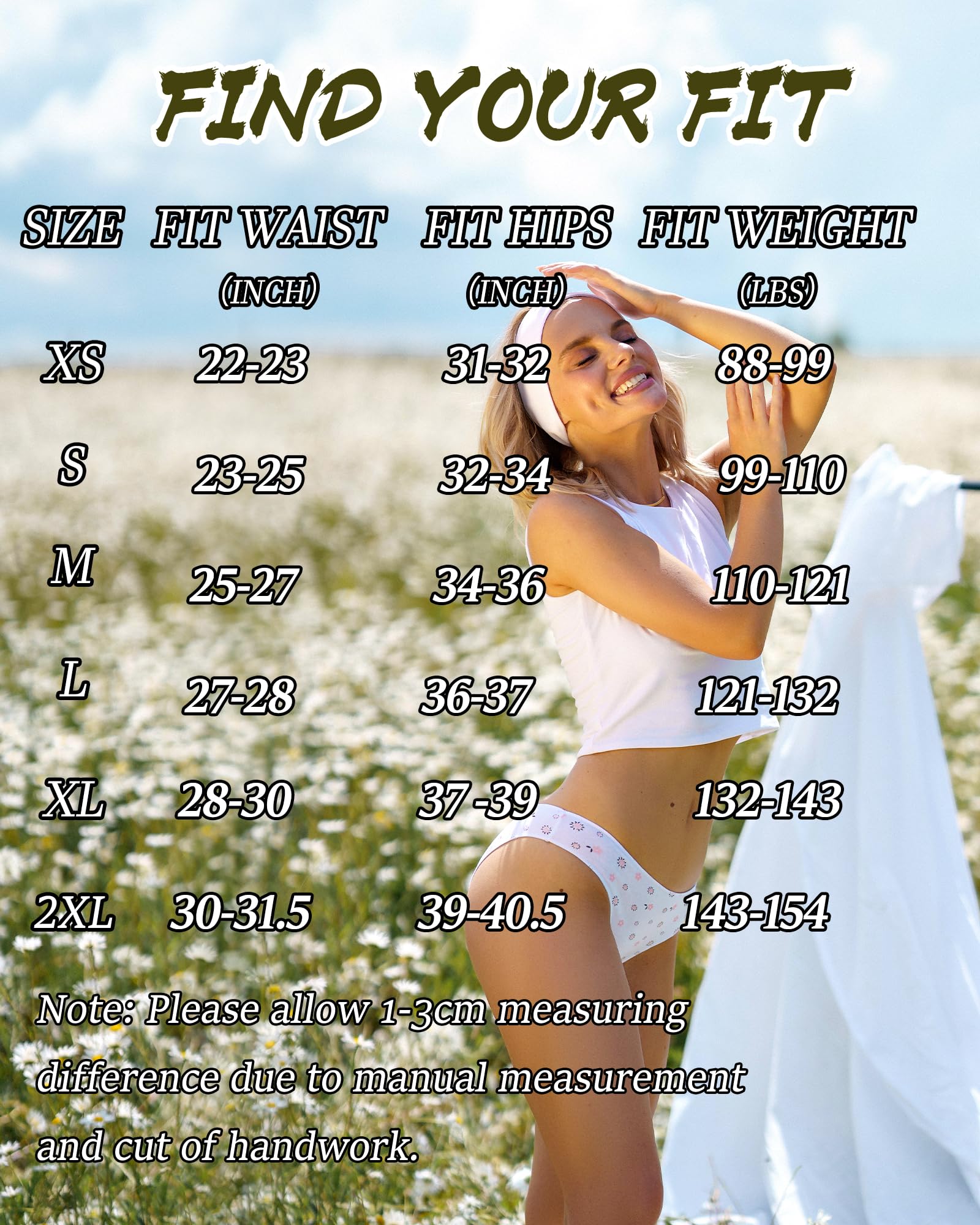 FINETOO Cotton Underwear for Women Sexy Cheeky Bikini Panties Lingerie