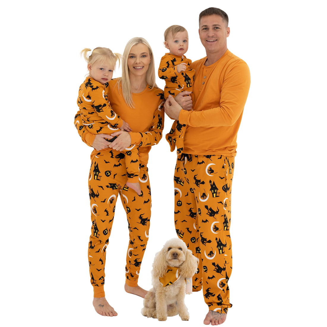 Holiday Family Matching Pajamas sets Organic Cotton Christmas/Halloween Family PJs for Adults, Kids, Baby And Pets