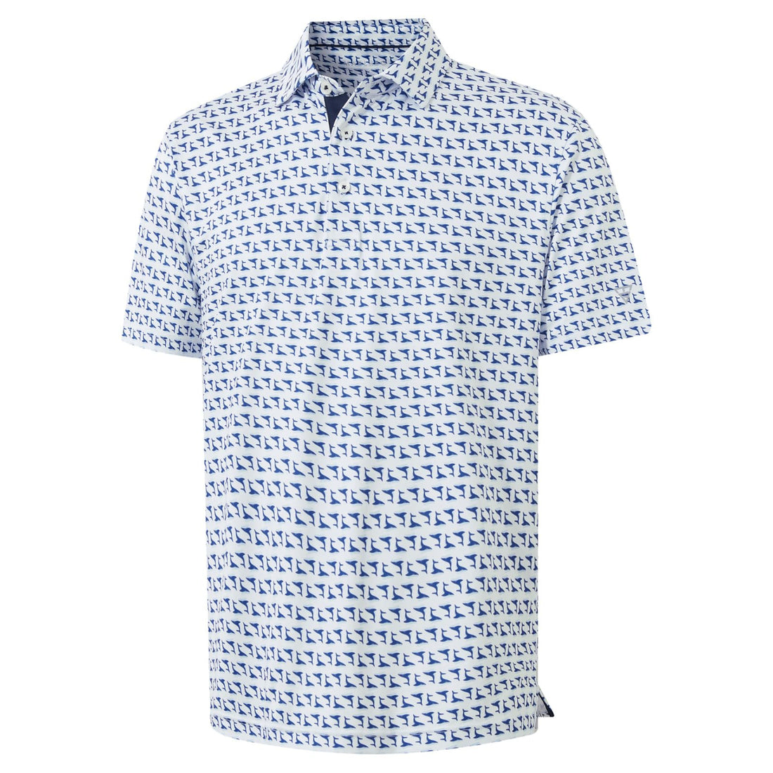 M MAELREG Mens Golf Shirt Print Performance Moisture Wicking Dry Fit Short Sleeve Casual Collared Polo Shirts for Men