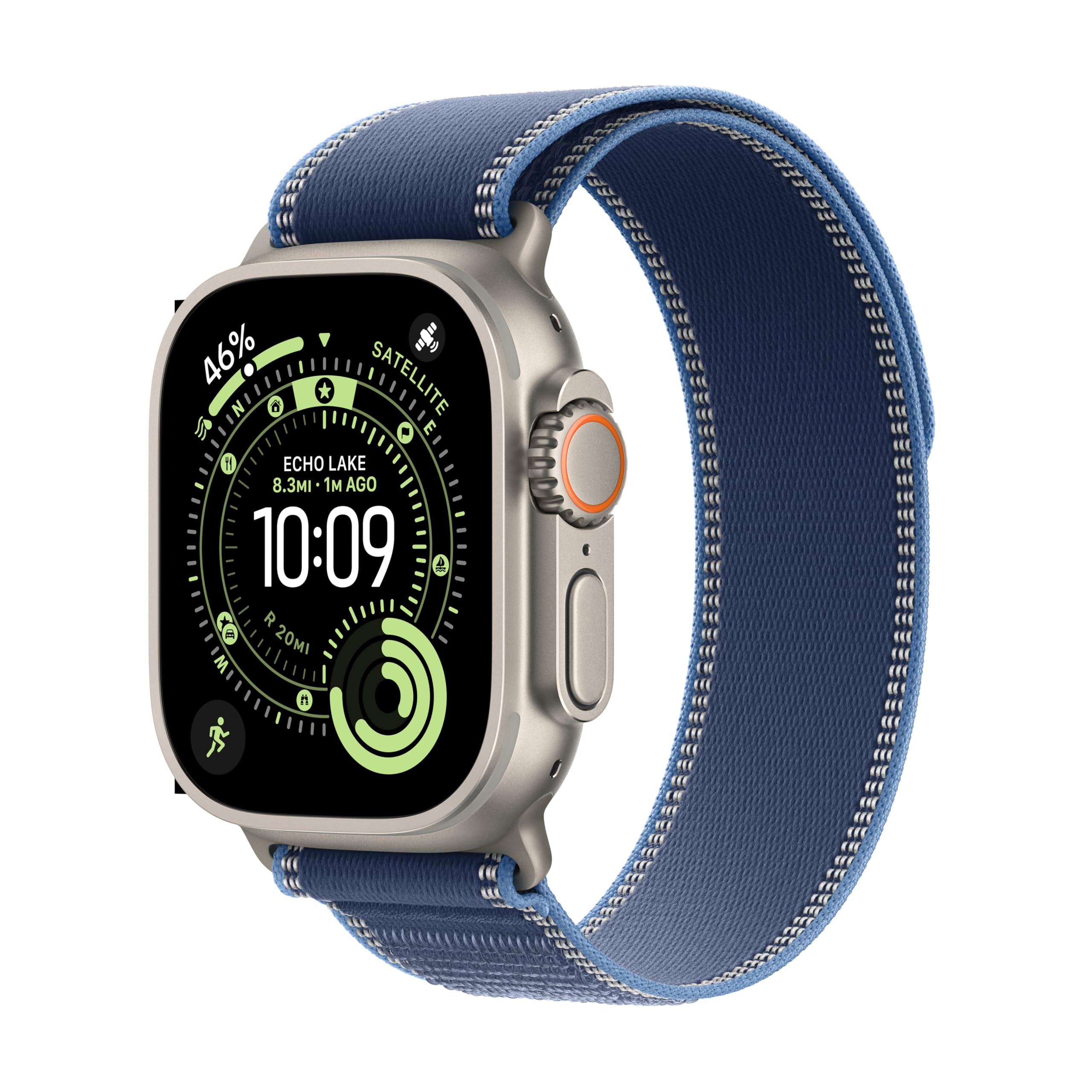Apple Watch Ultra 3 [GPS + Cellular 49mm] Running & Multisport Smartwatch w/Rugged Titanium Case w/Natural Titanium Milanese Loop - L. Satellite Communications, Advanced Health & Fitness Tracking