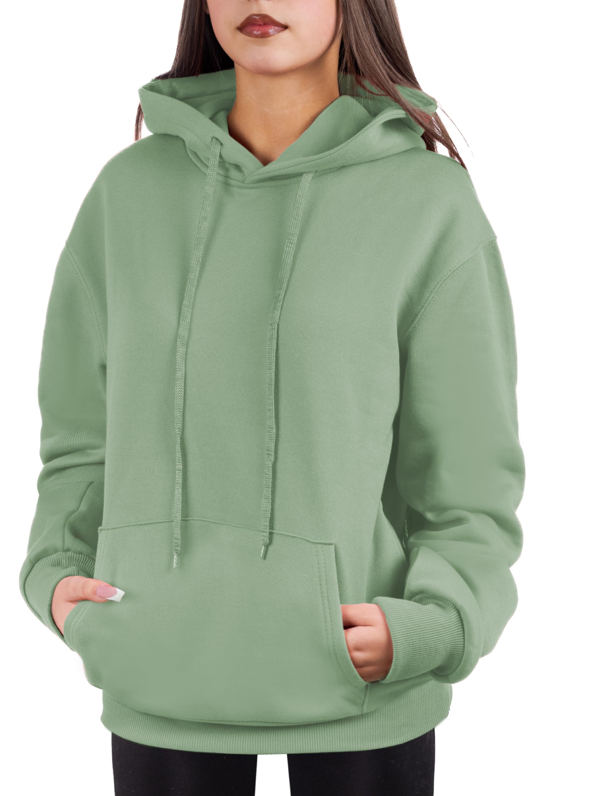 Oversized Pullover Hoodie for Women Soft Fleece Cotton Blend, Cozy Everyday Sweatshirt