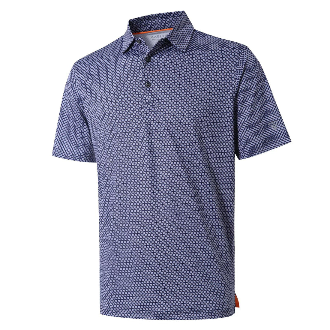 Golf Shirts for Men Dry Fit Short Sleeve Print Performance Moisture Wicking Polo Shirt