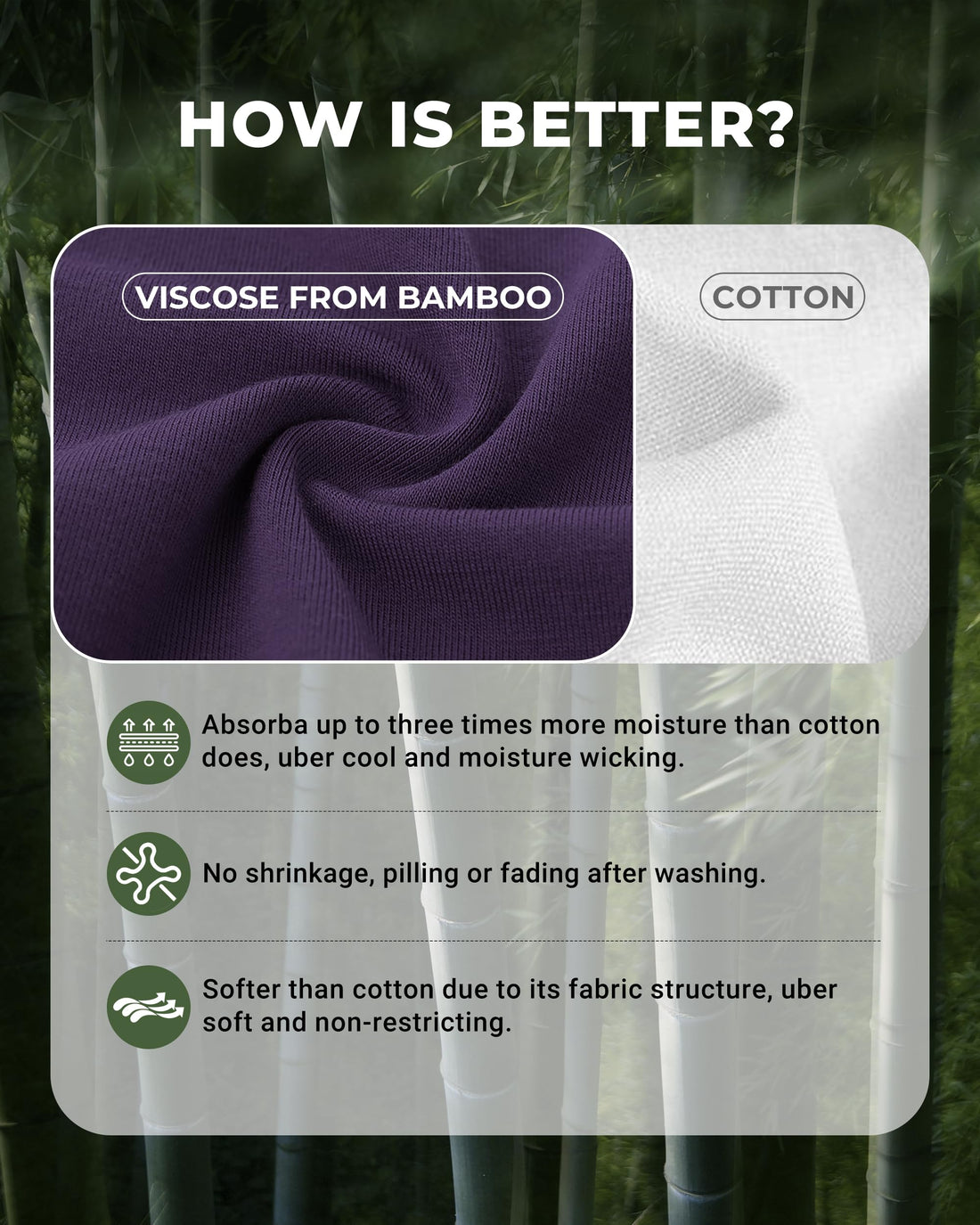 BAMBOO COOL Womens Underwear Bikini Underpants Hipster Ladies Panties Soft Stretch Breathable Panties for Women, 5-Pack