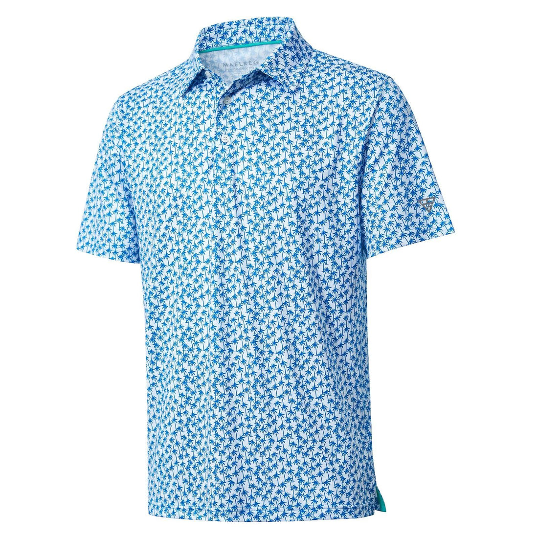 Golf Shirts for Men Dry Fit Short Sleeve Print Performance Moisture Wicking Polo Shirt