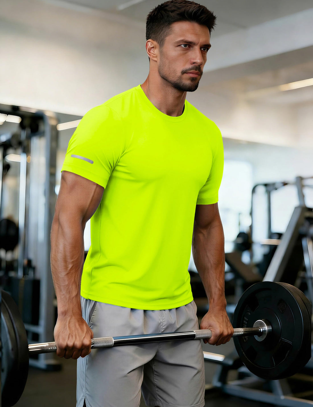 MAGCOMSEN Mens Workout Shirts Dry Fit Sun Protection Athletic Short Sleeve Shirt UPF 50+ Gym Running Swim Rash Guard Top