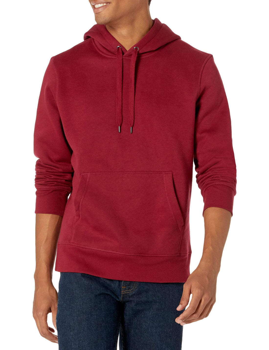 Amazon Essentials mens Fleece Pullover Hooded Sweatshirt