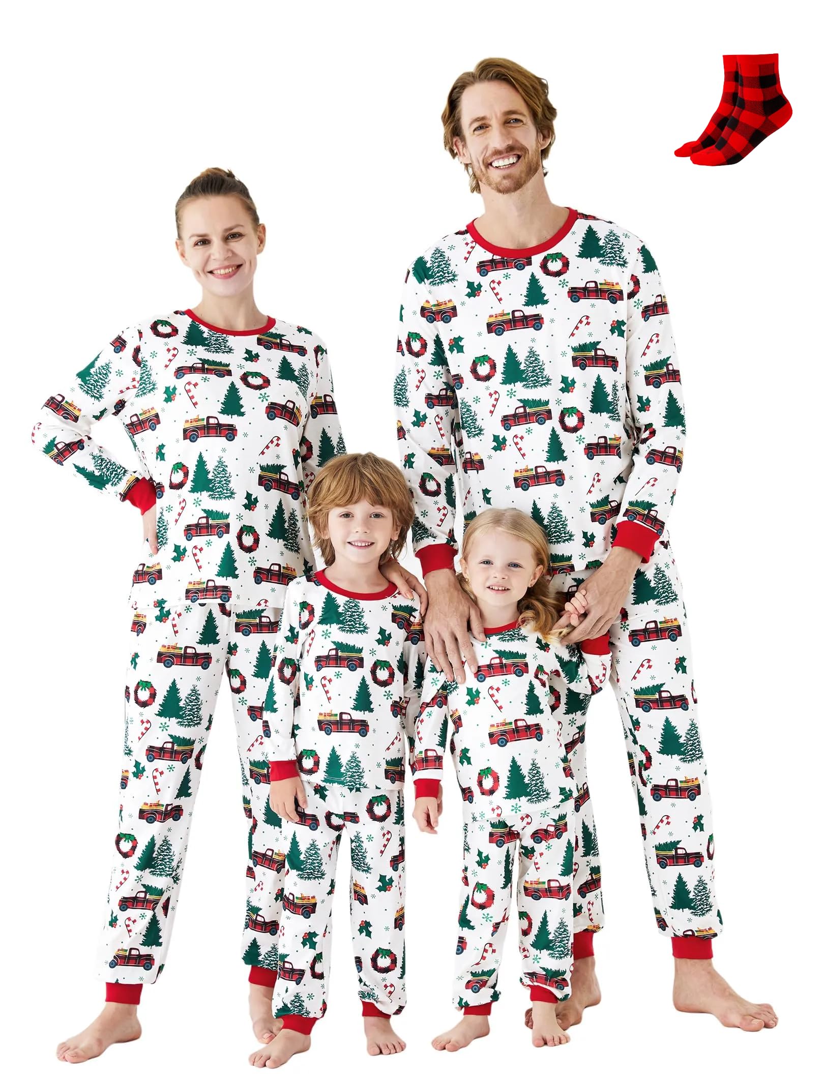PATPAT Family Christmas Pajamas Matching Sets : Holiday Sleepwear Xmas PJS