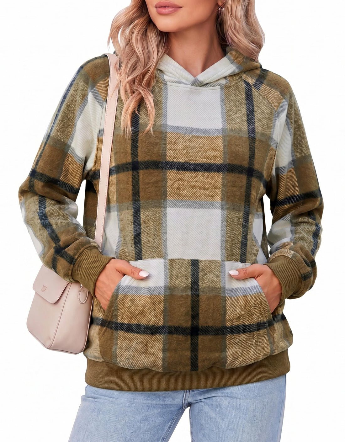 Zeagoo Womens Oversized Hoodies Pullover Fleece Hooded Sweatshirt Trendy | Comfort Hoodie, Womens Fall Clothes, Kangaroo Pocket, Raglan Sleeves, Long Sleeve, Solid Color, Casual, Winter, Midweight