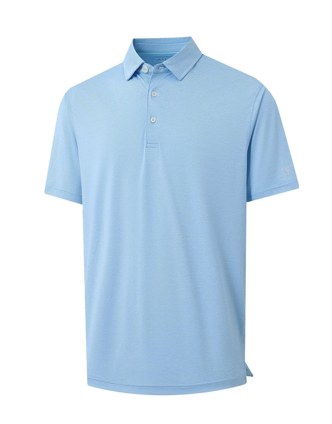 M MAELREG Golf Shirts for Men Print Performance Moisture Wicking Dry Fit Heather Stripe Collared Mens Polo Shirt Short Sleeve