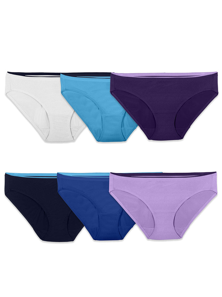 Fruit of the Loom womens Breathable Underwear, Moisture Wicking Keeps You Cool & Comfortable, Available in Plus Size