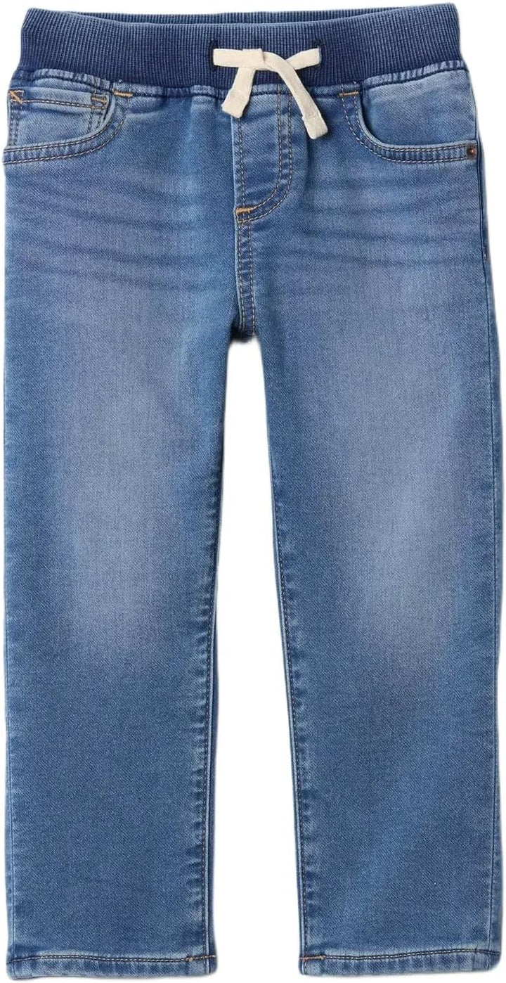 GAP Baby Boys' Ribbed Waist Slim Pull-on Denim