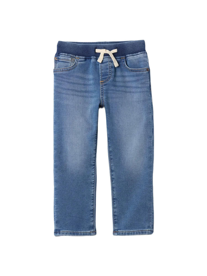 GAP Baby Boys' Ribbed Waist Slim Pull-on Denim
