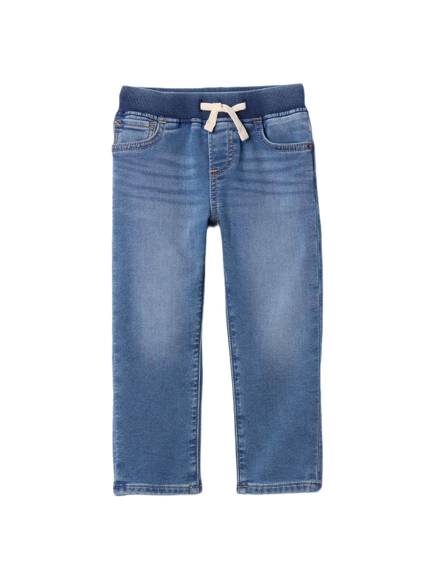 GAP Baby Boys' Ribbed Waist Slim Pull-on Denim