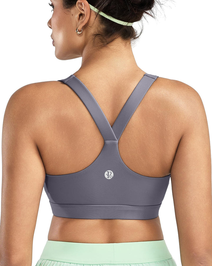 RUNNING GIRL Sports Bras for Women, Molded Cup High Impact Sports Bra Workout Bras for Women High Support Racerback