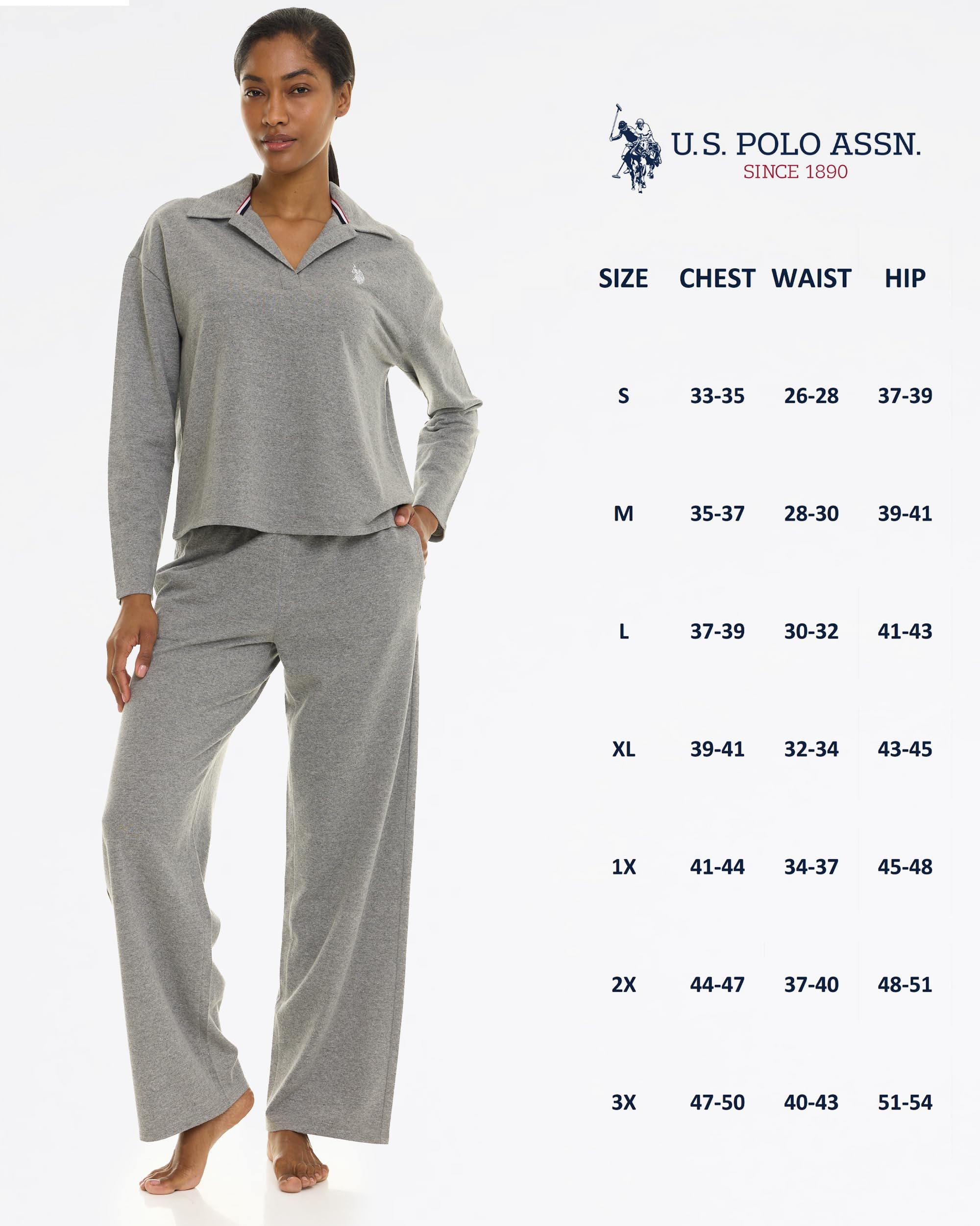 U.S. POLO ASSN. Womens Pajama Sets 2 Piece