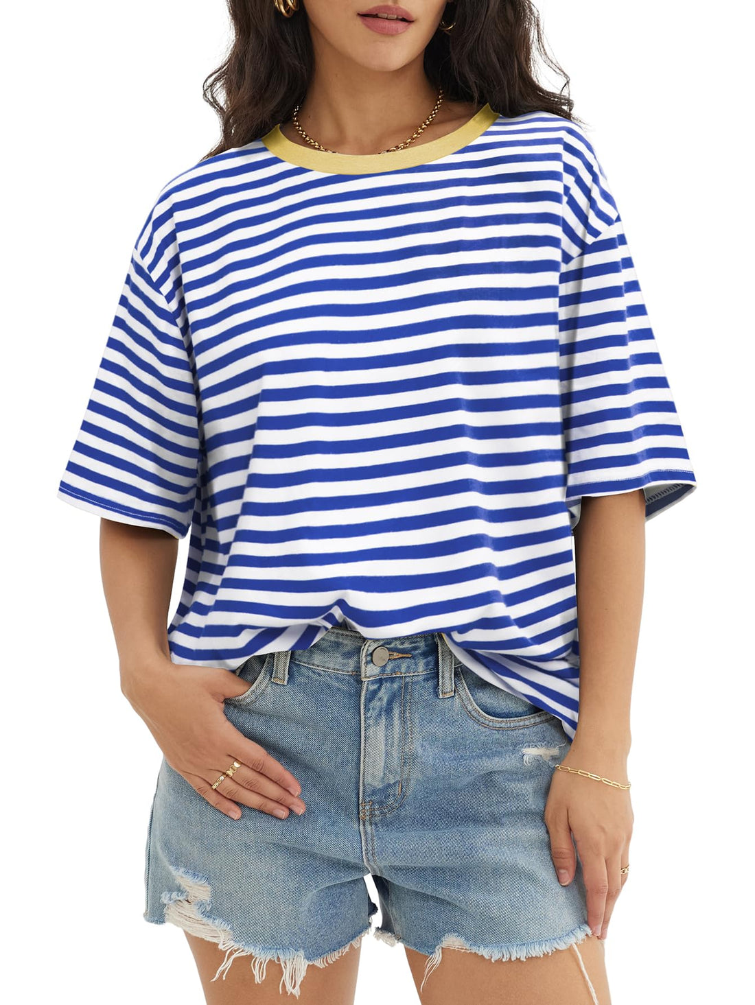 ATHMILE Womens Oversized T Shirts Casual Tee Workout Tops Gym Clothes Summer Loose Fit Short Sleeve Graphics Basic Y2K 2026