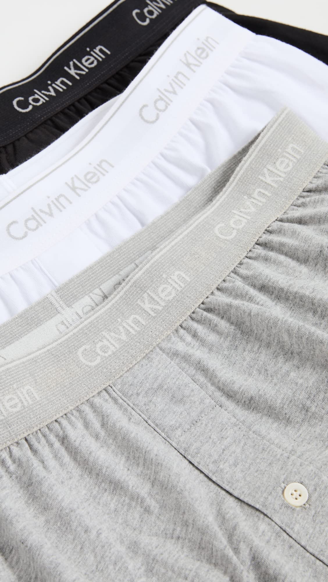 Calvin Klein Men's Cotton Classics 3-Pack Knit Boxer