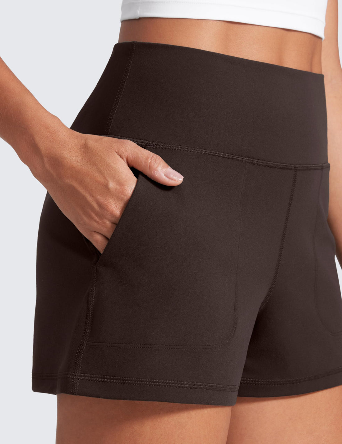 CRZ YOGA Butterlift Linerless Shorts 3" | High Waisted, Buttery Soft, Comfy, Yoga, Casual, Pockets, for Women