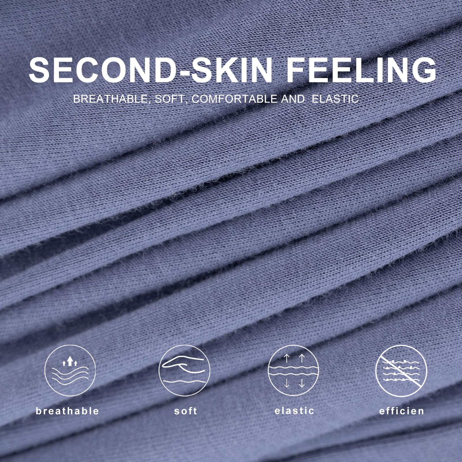 BAMBOO COOL Mens Boxer Shorts Underwear Soft Comfortable Breathable Knit Boxers Short for Men (3 or 5 Pack)
