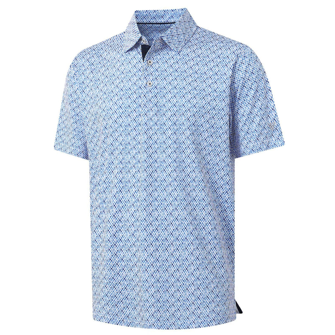 M MAELREG Mens Golf Shirt Short Sleeve Dry Fit Print Moisture Wicking Performance Patterns Collared Polo Shirt