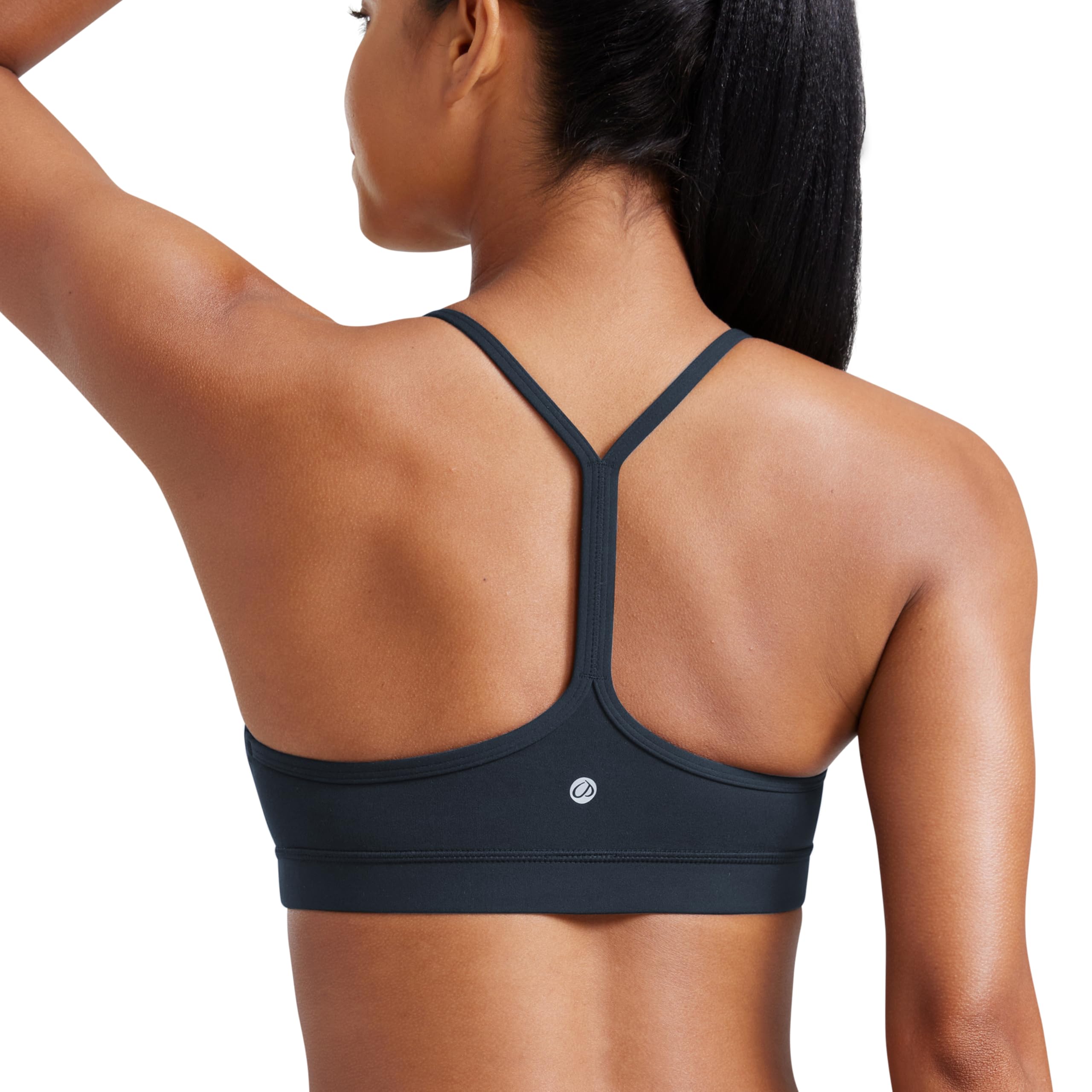 CRZ YOGA Butterluxe Y Back Sports Bras | Light Support, Removable Pads, Yoga, Extremely Soft, Scoop Neck, Spaghetti Strap, for Women