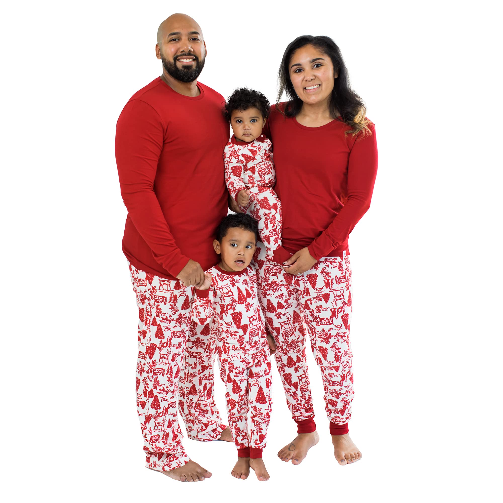 Burt's Bees Baby Matching Family Jammies, Organic Cotton, Holiday Pajamas