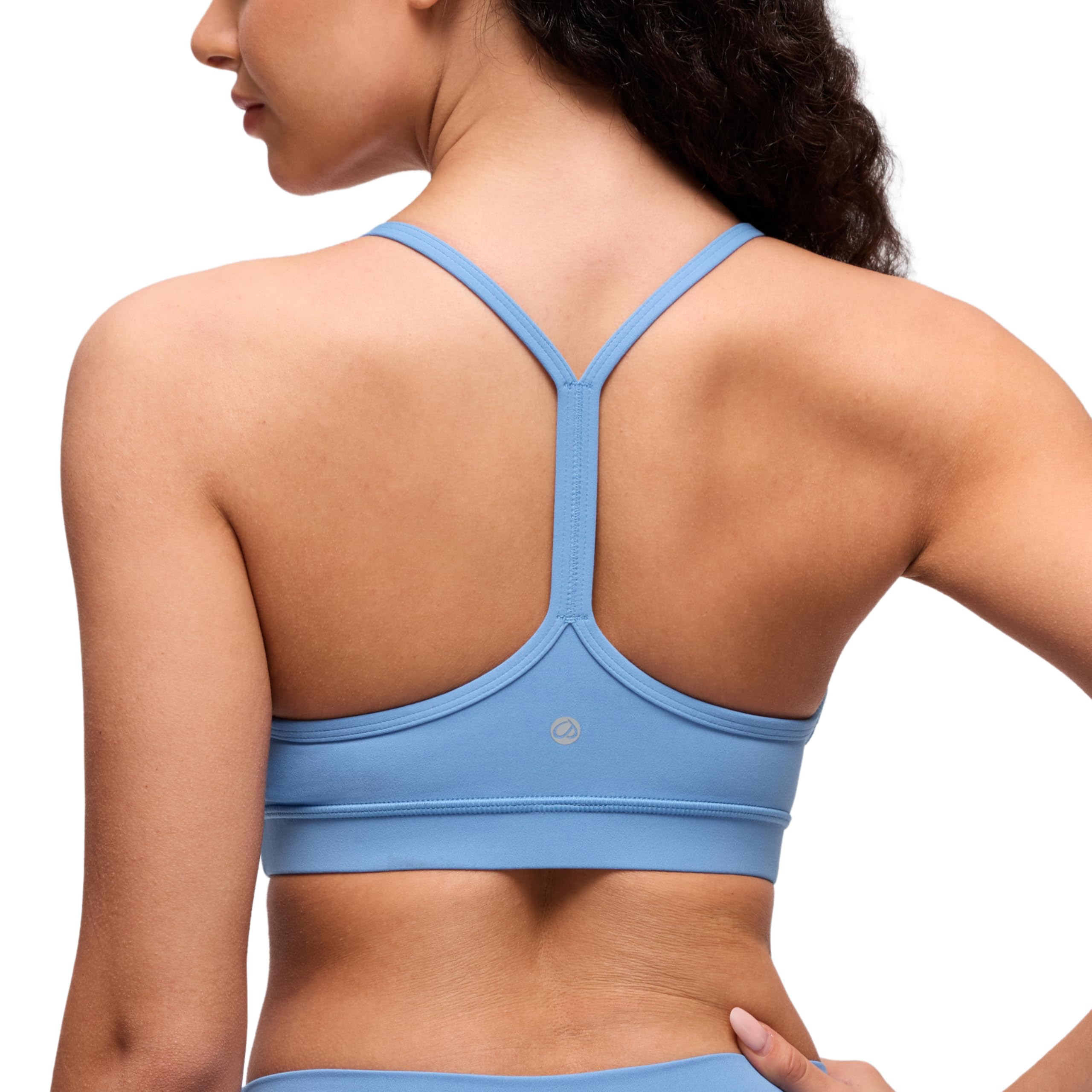 CRZ YOGA Butterluxe Y Back Sports Bras | Light Support, Removable Pads, Yoga, Extremely Soft, Scoop Neck, Spaghetti Strap, for Women
